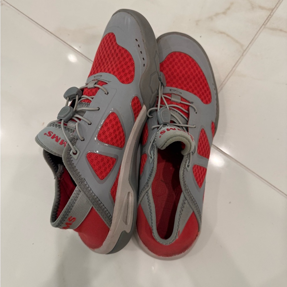 Simms Red and Gray Women's Shoes